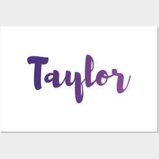 Taylor name Posters and Art